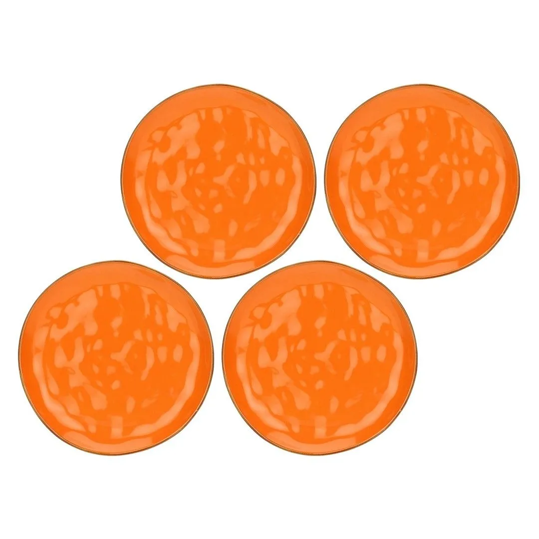 ROSE&TULIPANI CONCERTO ARANCIONE Zestaw 4 talerzy obiadowych 27 cm