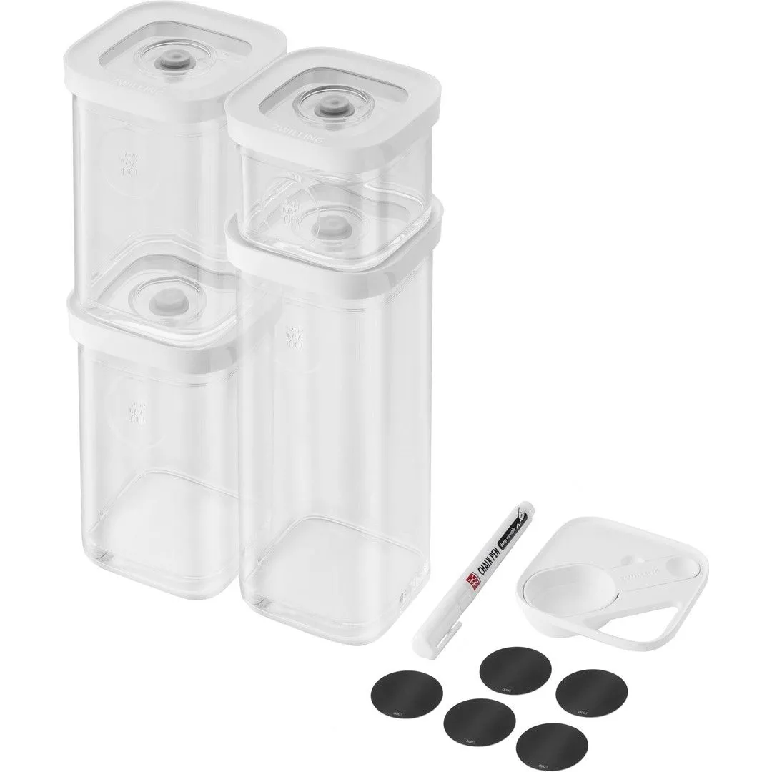 ZWILLING FRESH & SAVE CUBE Zestaw pojemników plastikowych S - szary