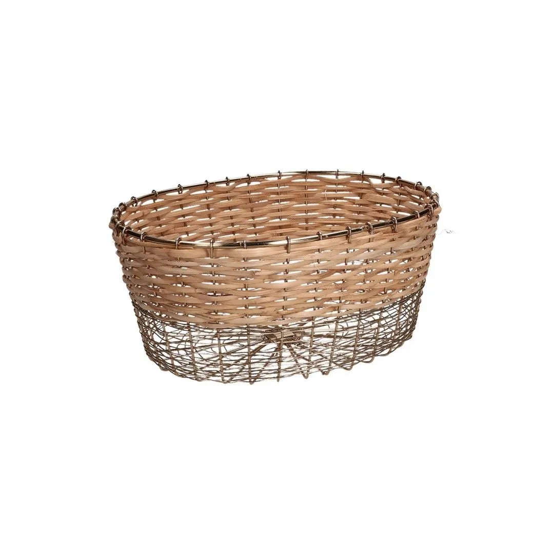 RITUALI DOMESTICI METTILOQUI Owalny koszyk 29.5 x 22.5 x 13 cm