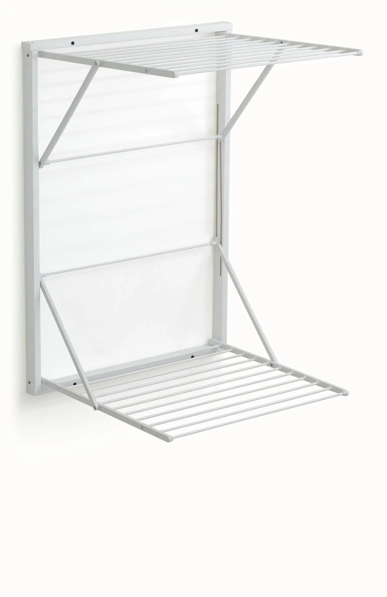ARREDAMENTI KORAL Naścienna suszarka na pranie - 98 x 69 cm, Biały