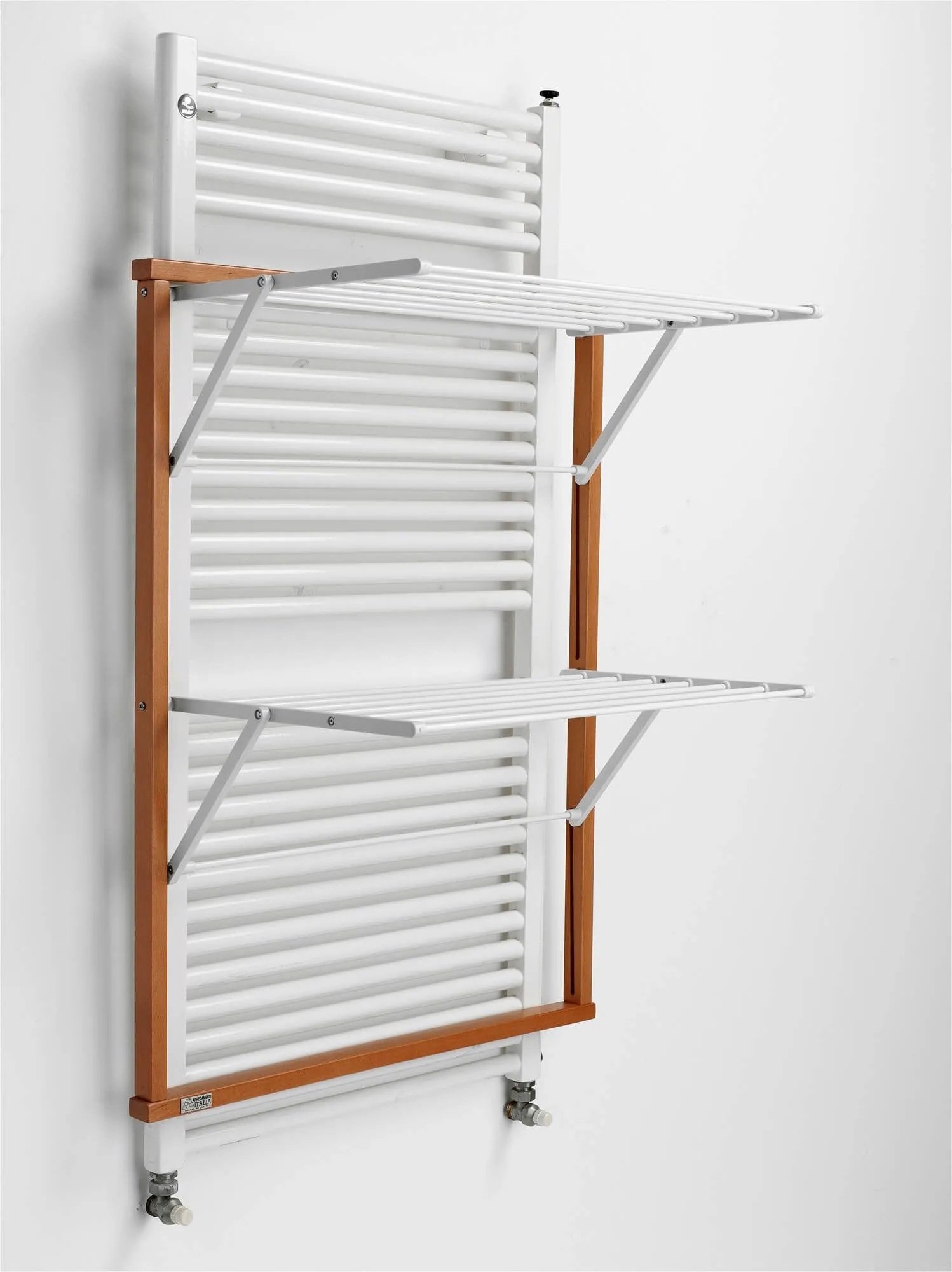 ARREDAMENTI KLAUS Suszarka na pranie na kaloryfer - 89 x 68 cm, Brązowy