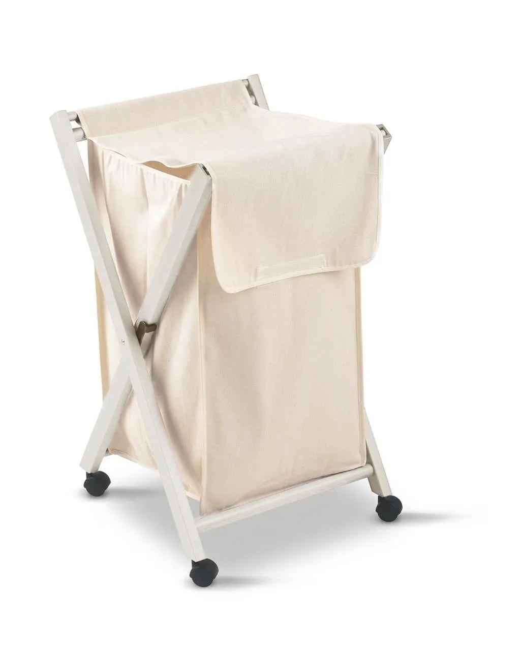 ARREDAMENTI BANNY Składany kosz na pranie - 50 x 44 cm, Biały