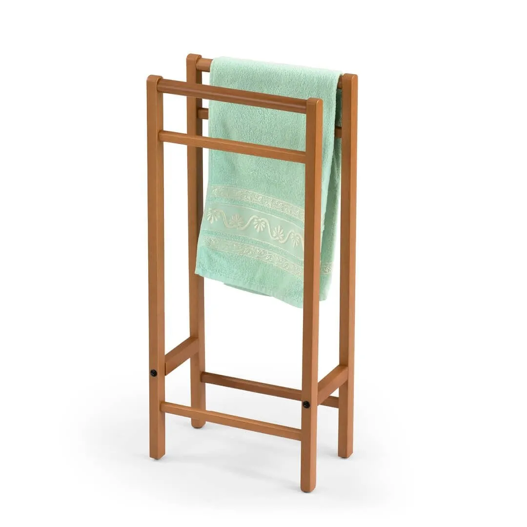 ARREDAMENTI SALVI' Stojak na ręczniki - 77 x 34 cm, Brązowy