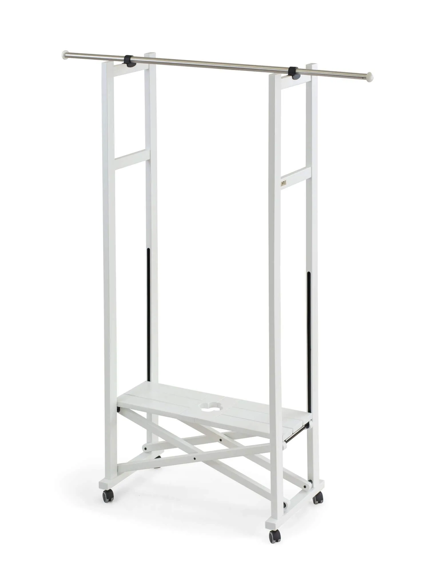 ARREDAMENTI ELIOS Stojak na ubrania - 37 x 78 cm, Biały