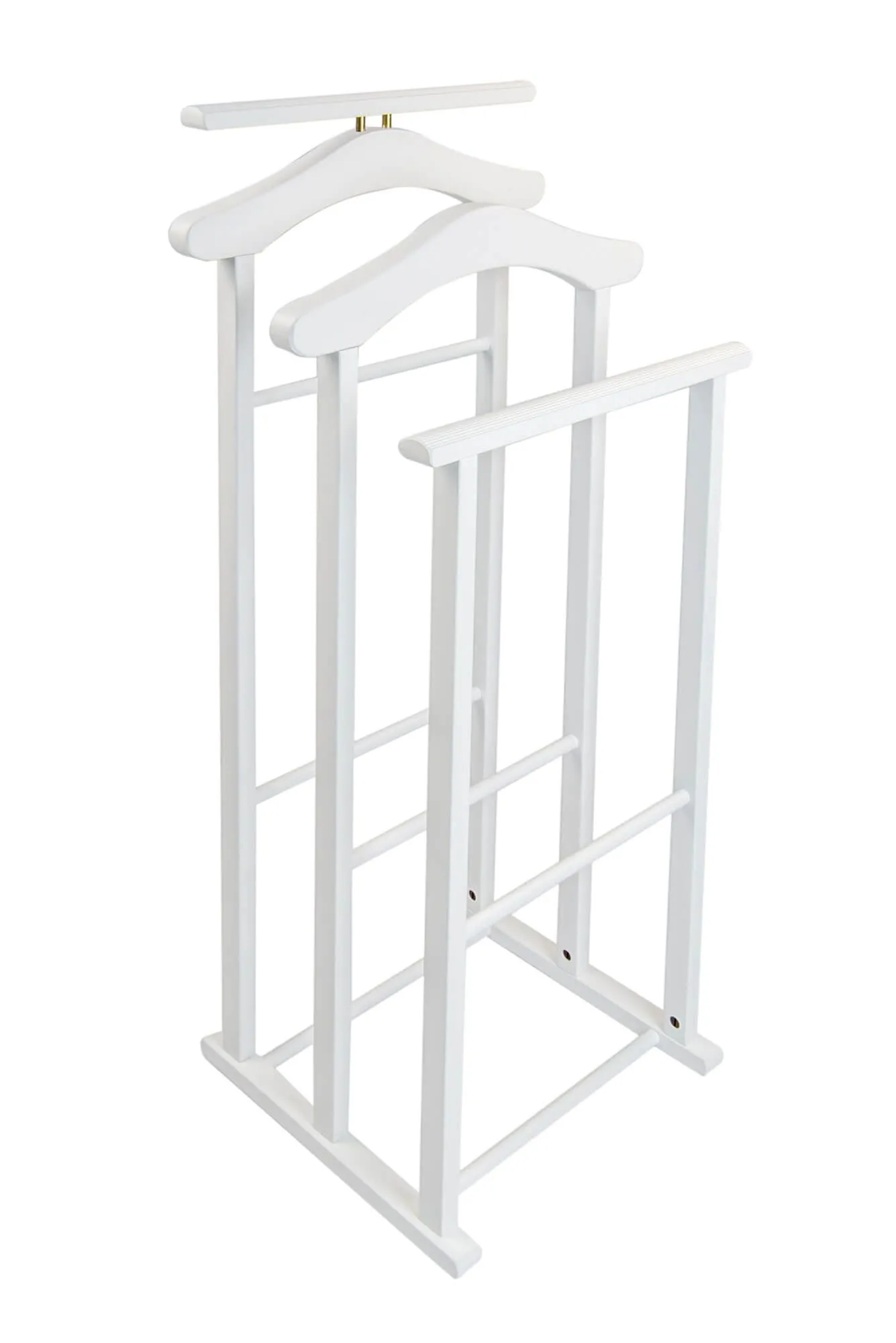 ARREDAMENTI MAXI Stojak na koszule i garnitur - 102 x 35 cm, Biały