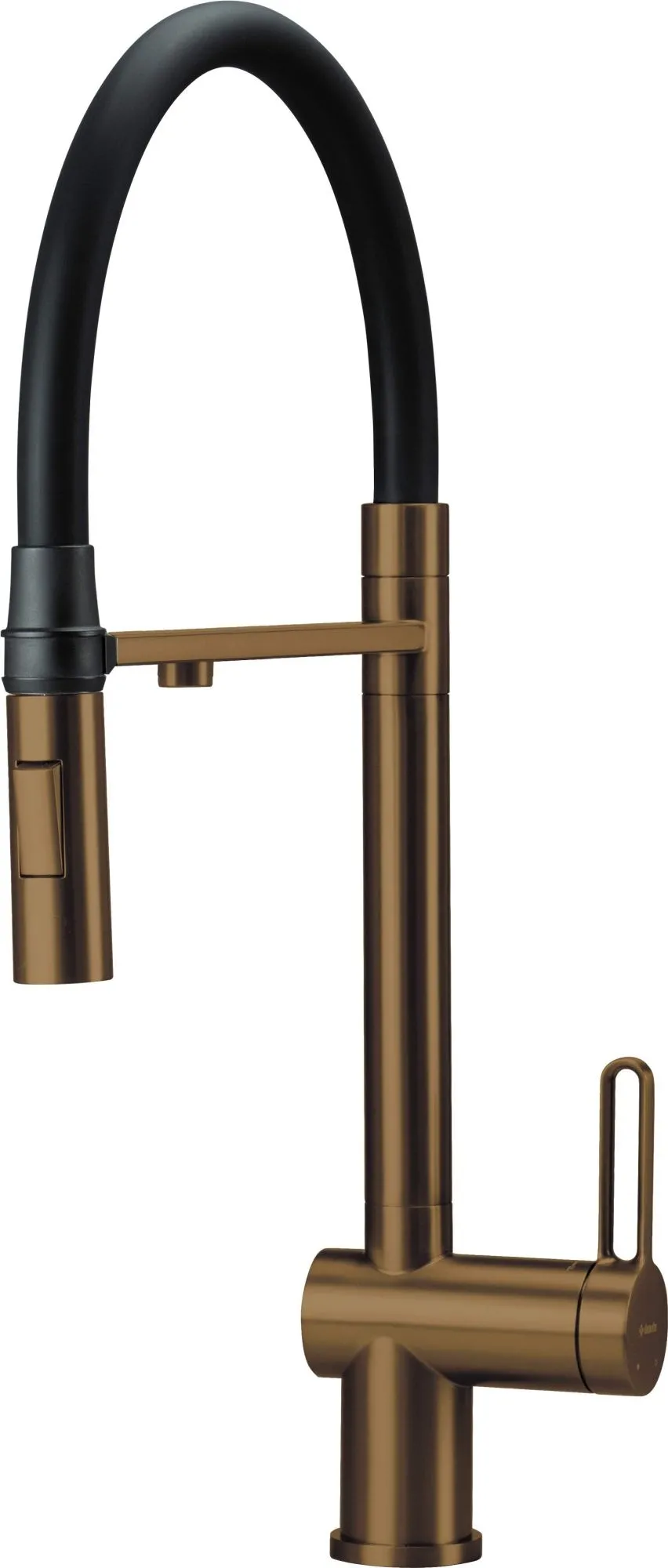 Deante BRM_C75M Bateria kuchenna z podłączeniem do filtra wody z elastyczną wylewką brąz szczotkowany