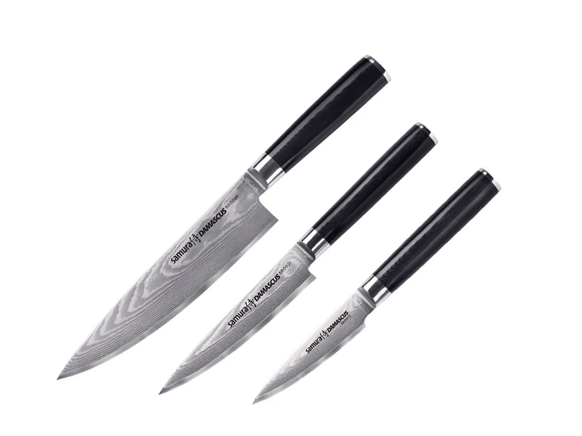 Samura DAMASCUS SET 3 PZ (CUOCO-FILETTARE-SPELUCCHINO) SD-0230