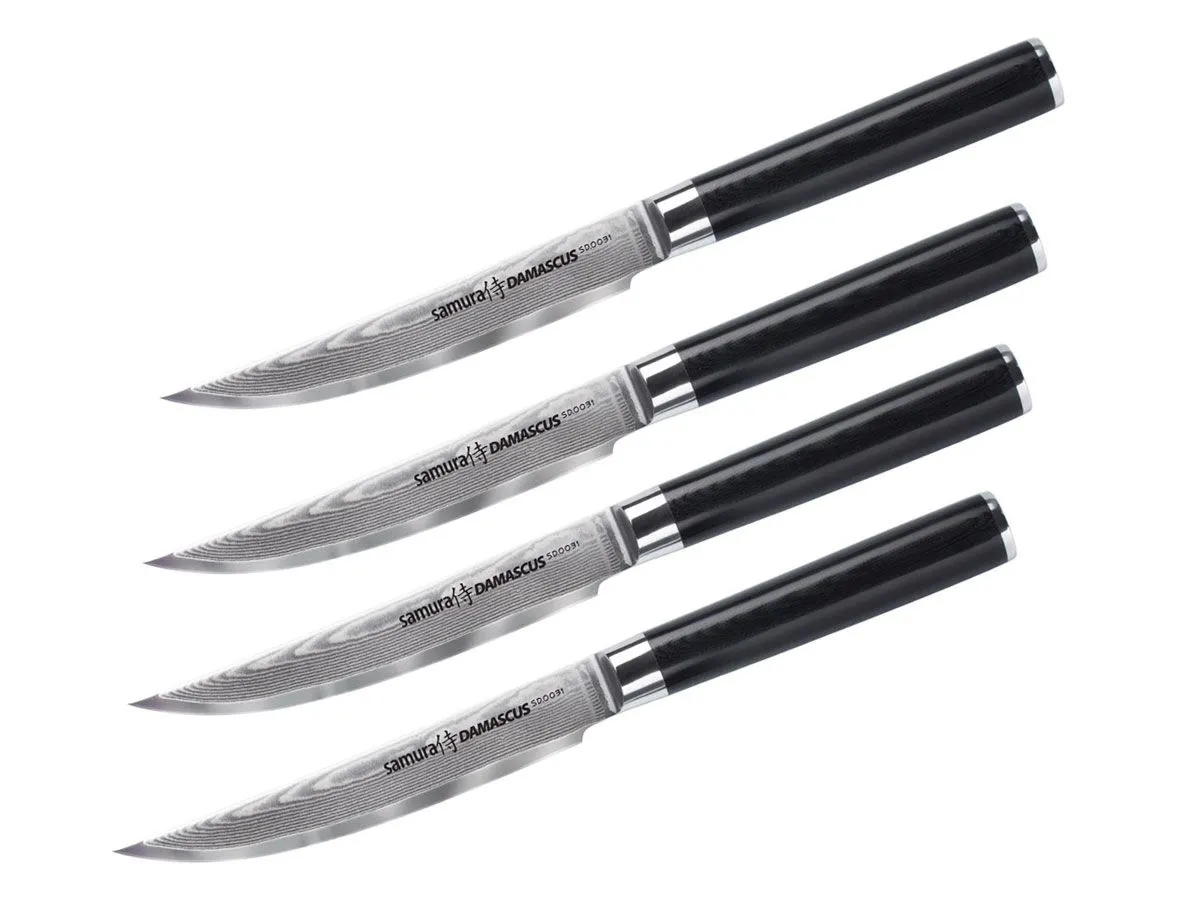 Samura DAMASCUS SET 4 PZ BISTECCA (Steak knife) CM.12 SD-0031S