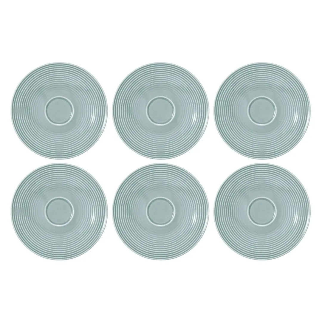 SELTMANN BEAT COLOR GLAZE Zestaw 6 spodków 16.5 cm