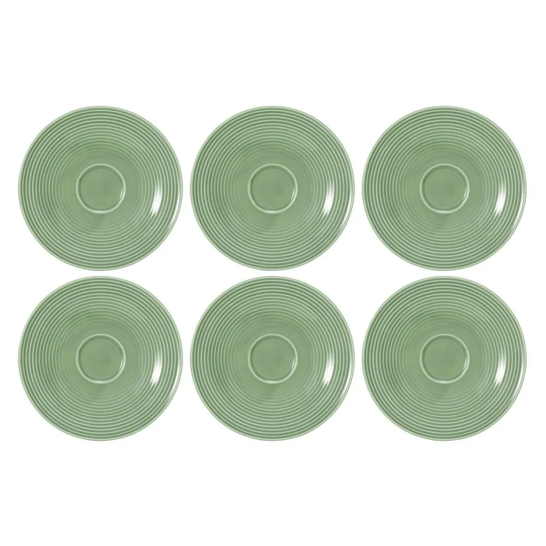 SELTMANN BEAT COLOR GLAZE Zestaw 6 spodków 16.5 cm