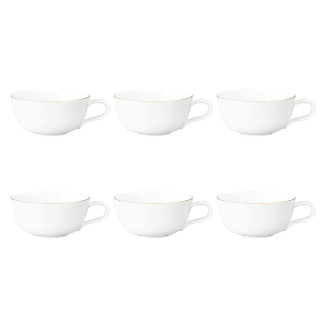 SELTMANN LIBERTY GOLDLINE Zestaw 6 filiżanek do herbaty 280 ml