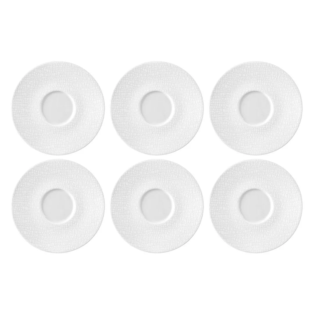 SELTMANN LIFE FASHION LUXURY WHITE Zestaw 6 spodków 16.5 cm