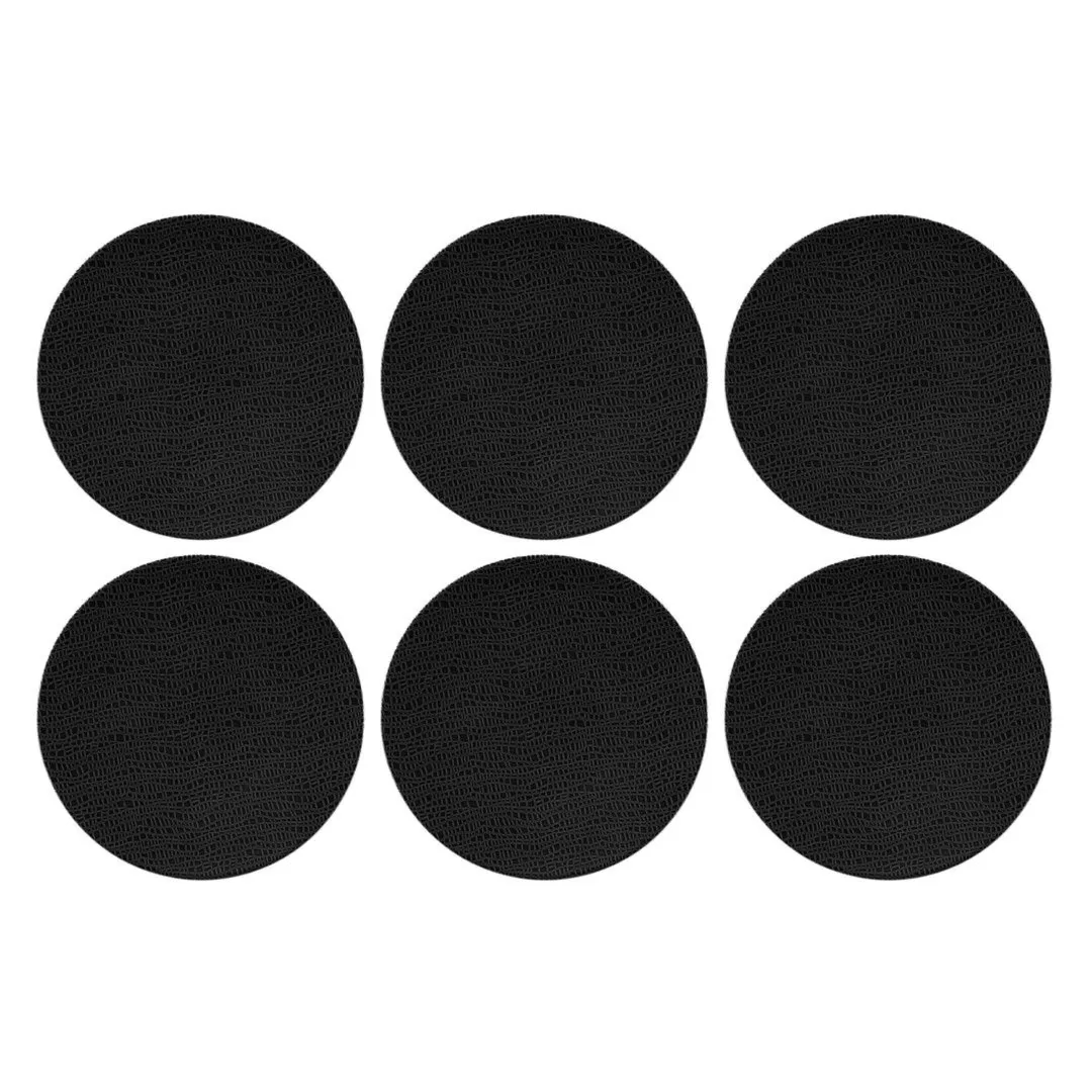 SELTMANN LIFE FASHION GLAMOROUS BLACK Zestaw 6 talerzy do sałatek 22.5 cm