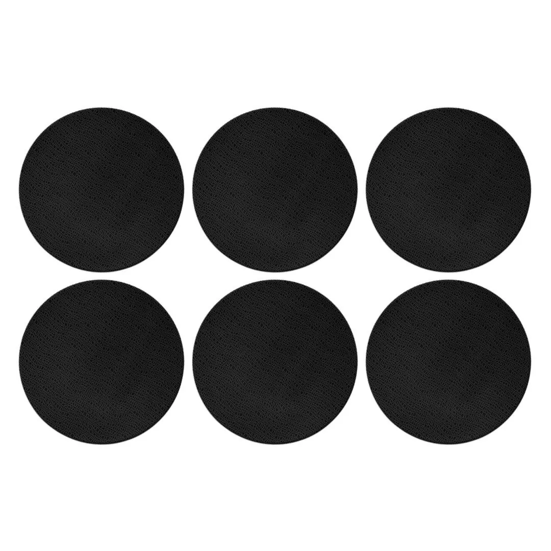 SELTMANN LIFE FASHION GLAMOROUS BLACK Zestaw 6 talerzy obiadowych 28 cm