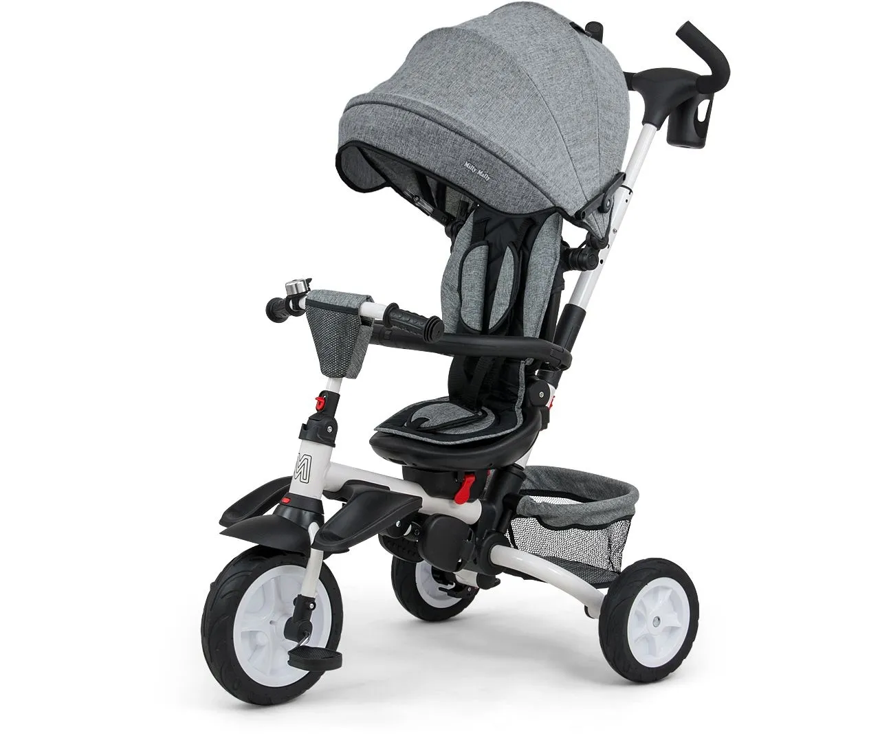 Milly Mally Rowerek Trójkołowy 6w1 Stanley Rubber Grey