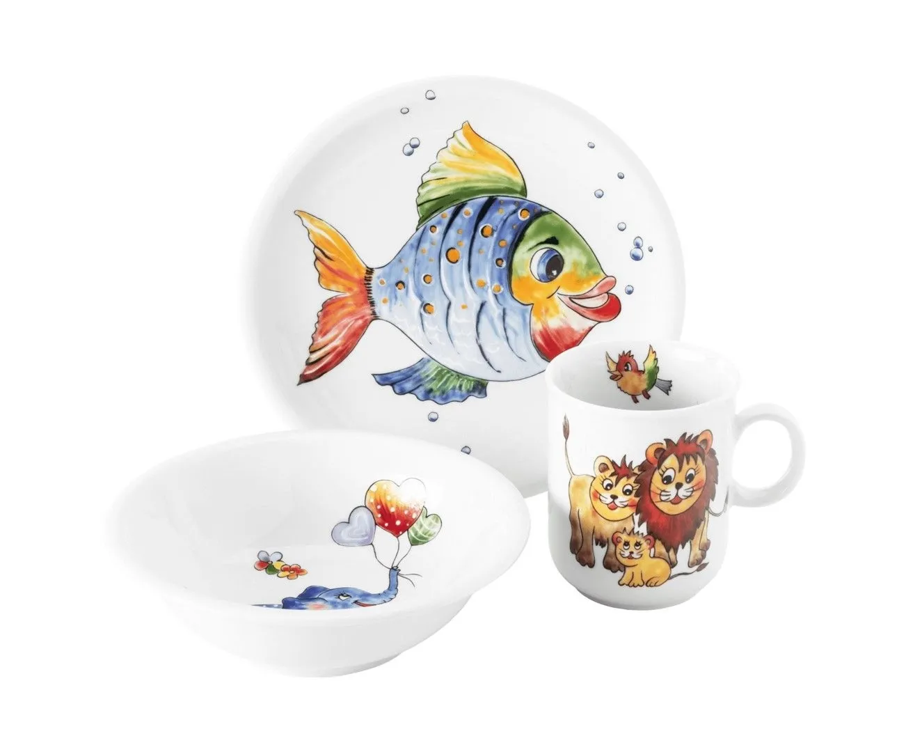 SELTMANN COLORFUL WILDLIFE Zestaw dziecięcy (3 elementy)