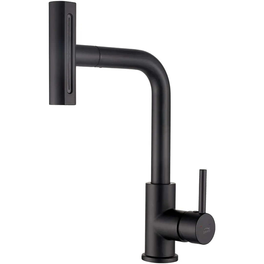 LAVEO Rotaro - bateria zlewozmywakowa stojąca z wyciąganą wielofunkcyjną wylewką