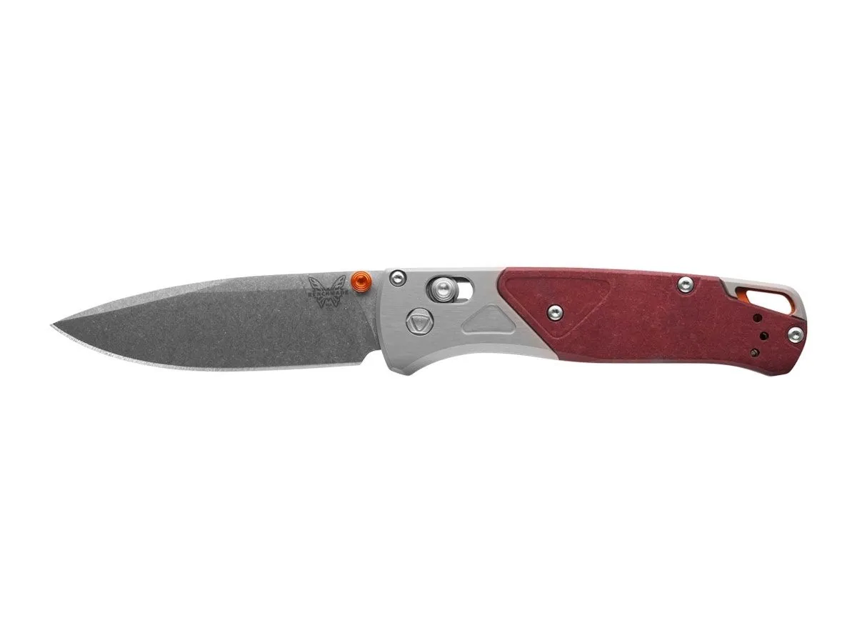 Benchmade BUGOUT 535-09 GRAY ALUMINIUM / REDSTONE RICHLITE