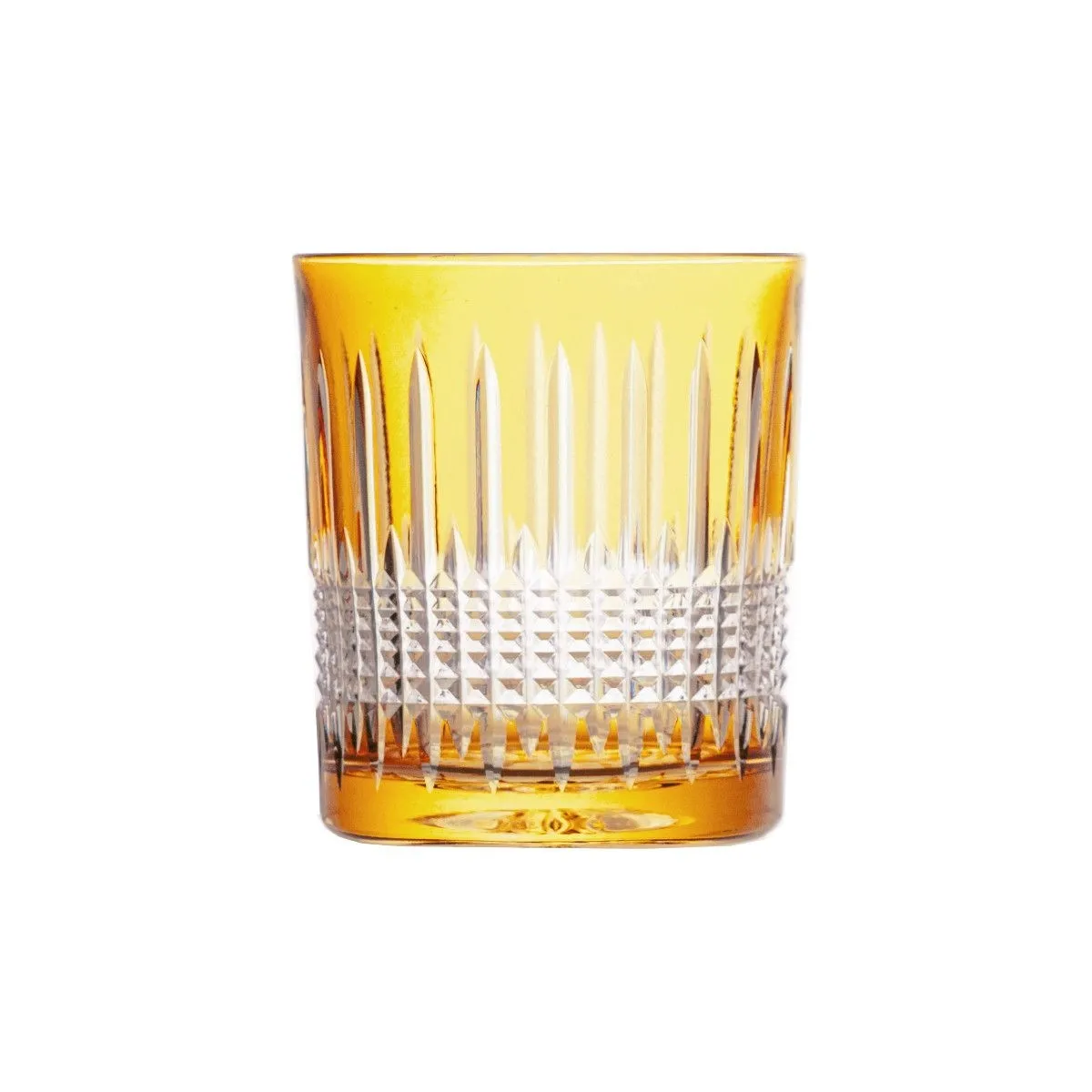 Crystal Julia Szklanki do whisky kryształowe 6 sztuk bursztynowe Stellum