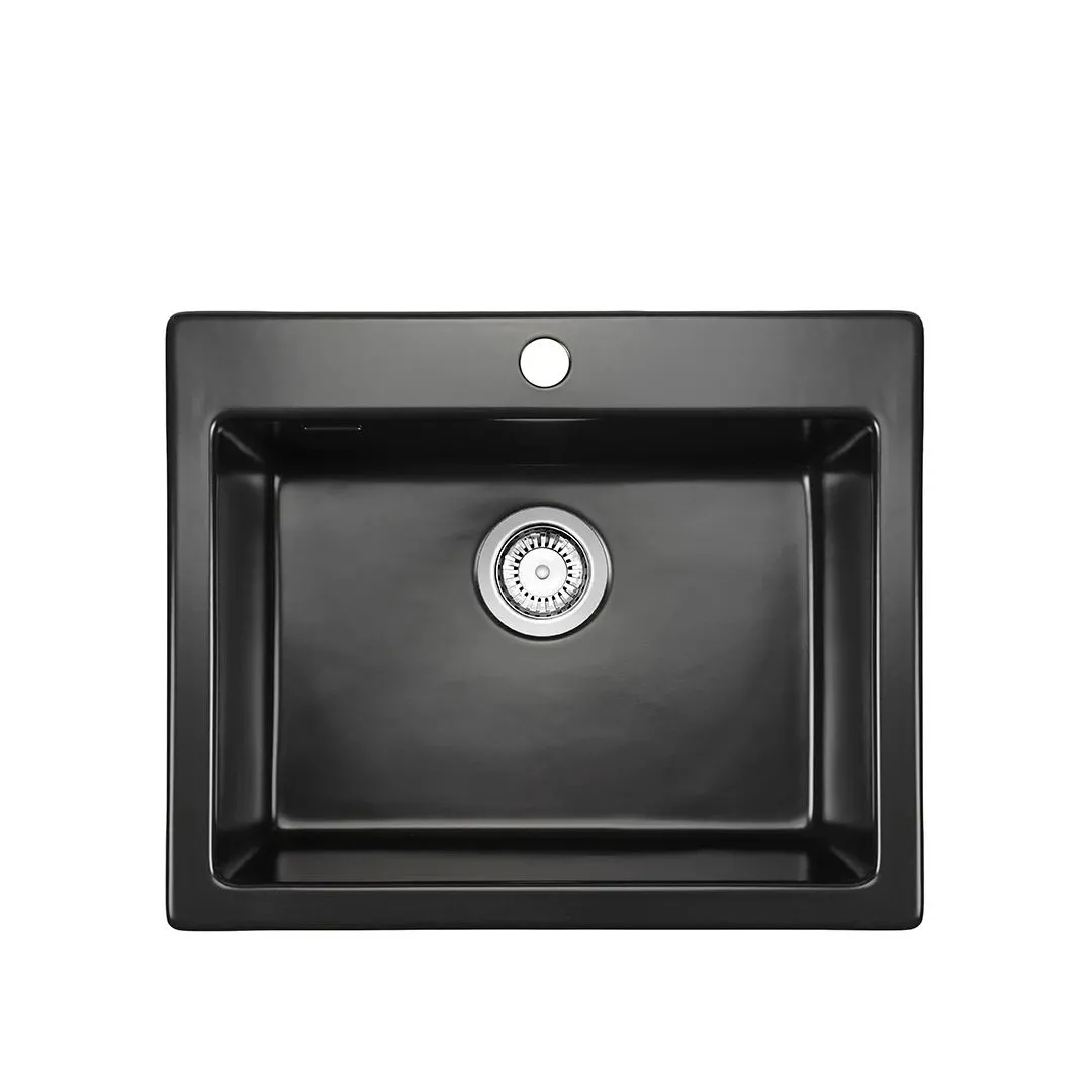 Sonra Makara 60 Black 70 zlewozmywak ceramiczny