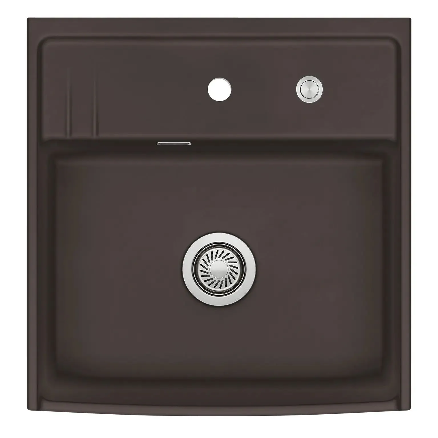 Systemceram Kentro 60 zlewozmywak ceramiczny, Siena, korek manualny