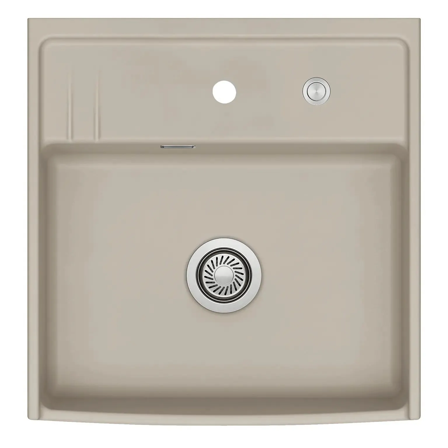Systemceram Kentro 60 zlewozmywak ceramiczny, Fango, korek manualny