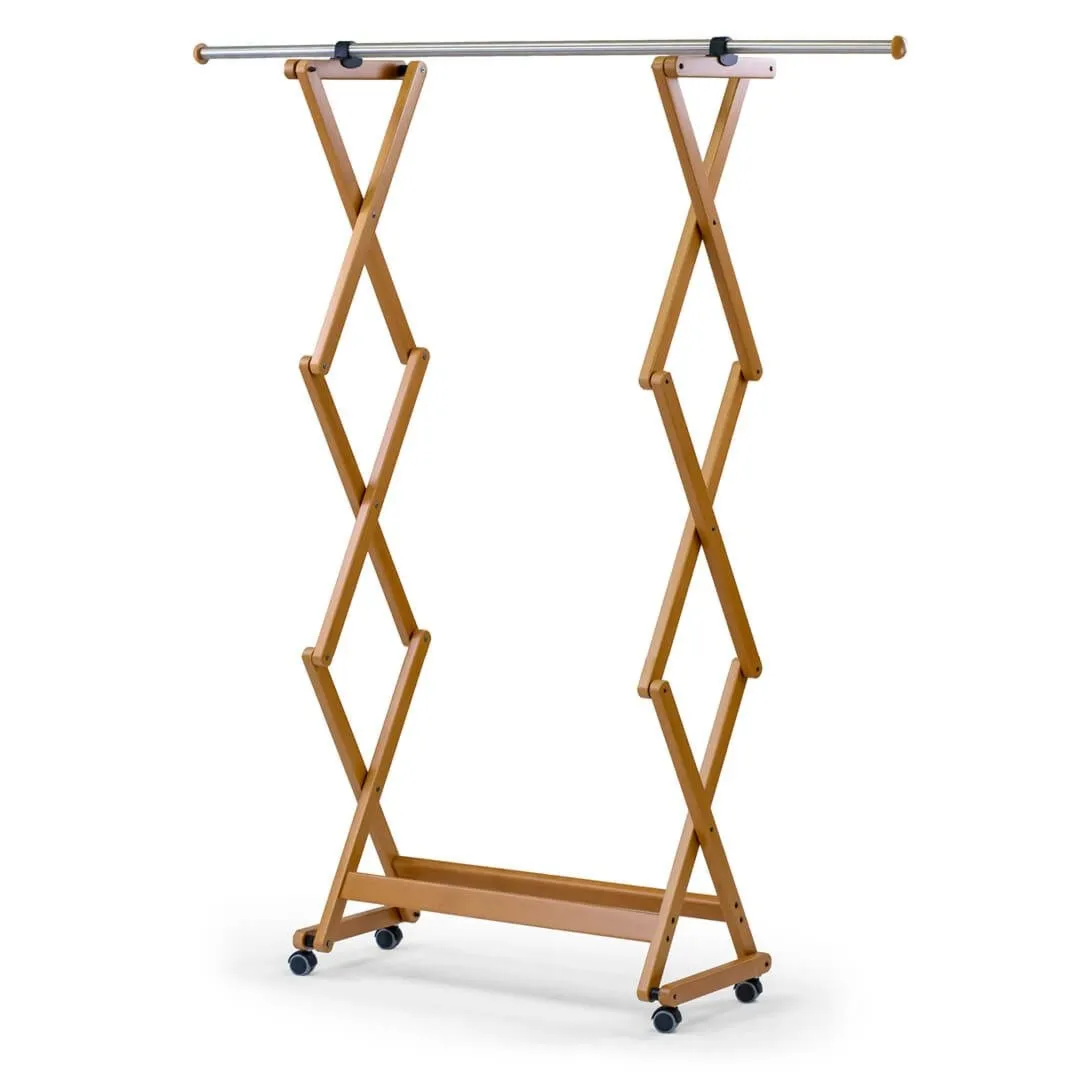 ARREDAMENTI FELIX Wieszak na ubrania - 140 x 32 cm, Brązowy