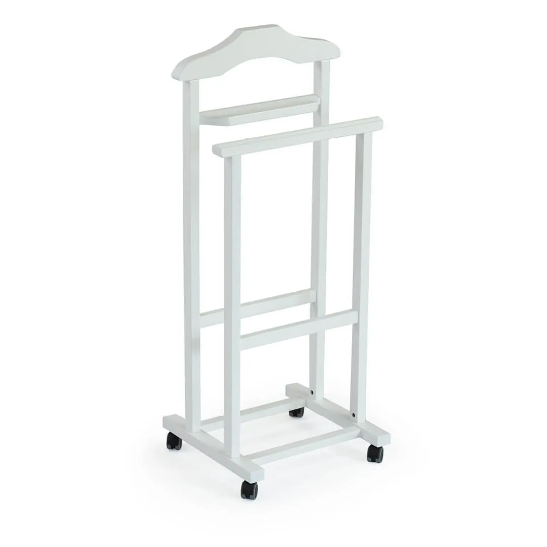 ARREDAMENTI MIRANO Wieszak do sypialni - 105 x 46 cm, biały