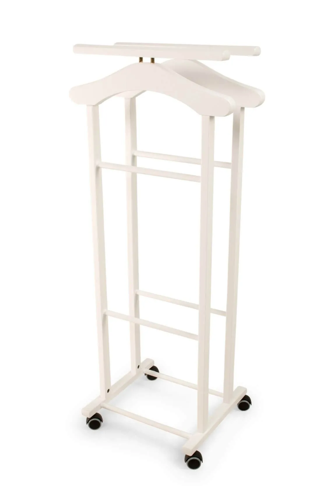 ARREDAMENTI CLEVER Wieszak do sypialni - 108 x 46 cm, biały