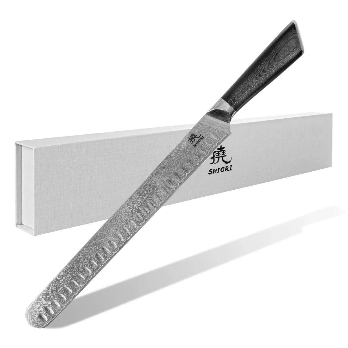 Klasyczny nóż szefa kuchni Shiori 撓 Orību  Sifu wielowarstwowa stal damasceńska