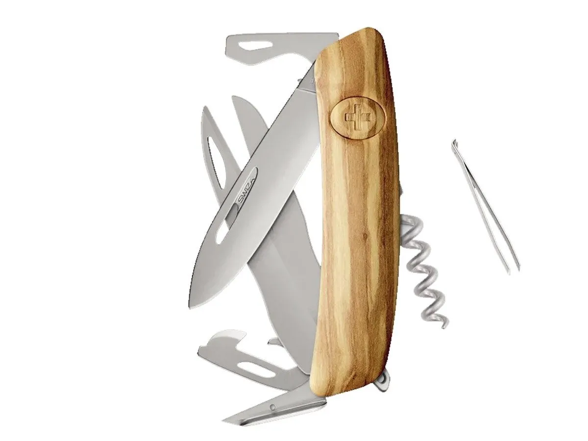 Swiza D07R AM SCISSORS Wood Olive (KNR.0116.6310)