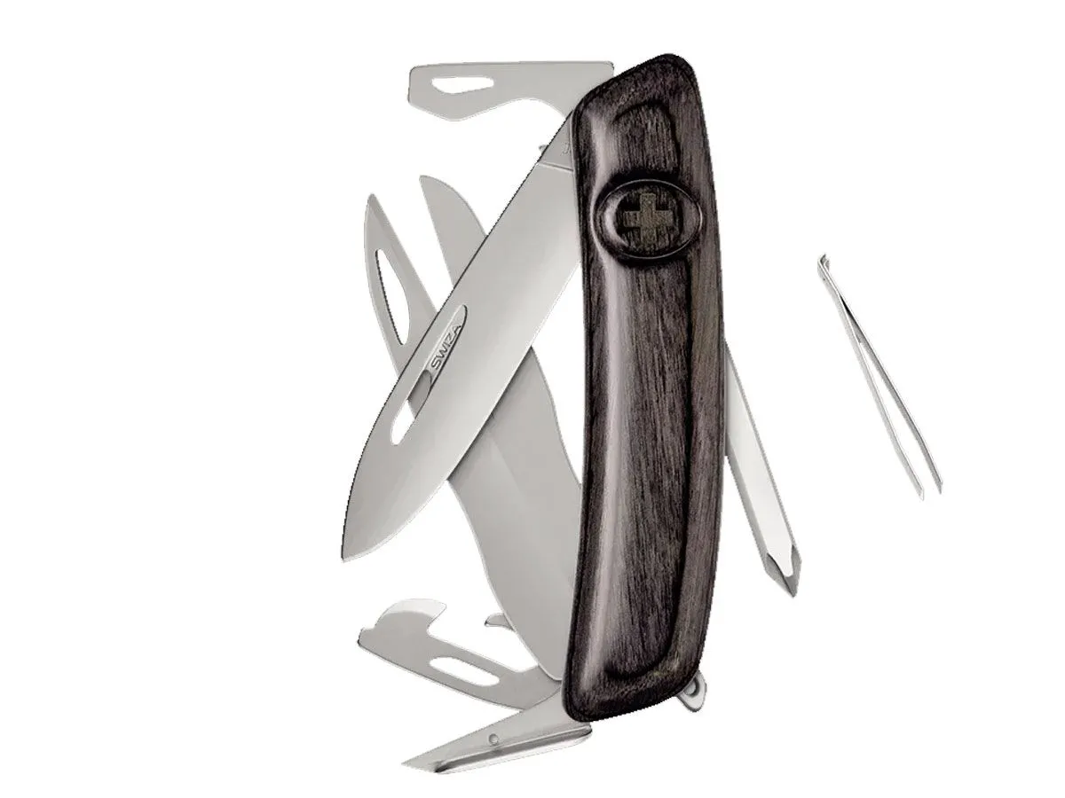 Swiza D08R AM SCISSORS Laminate Black (KNR.0126.6510)