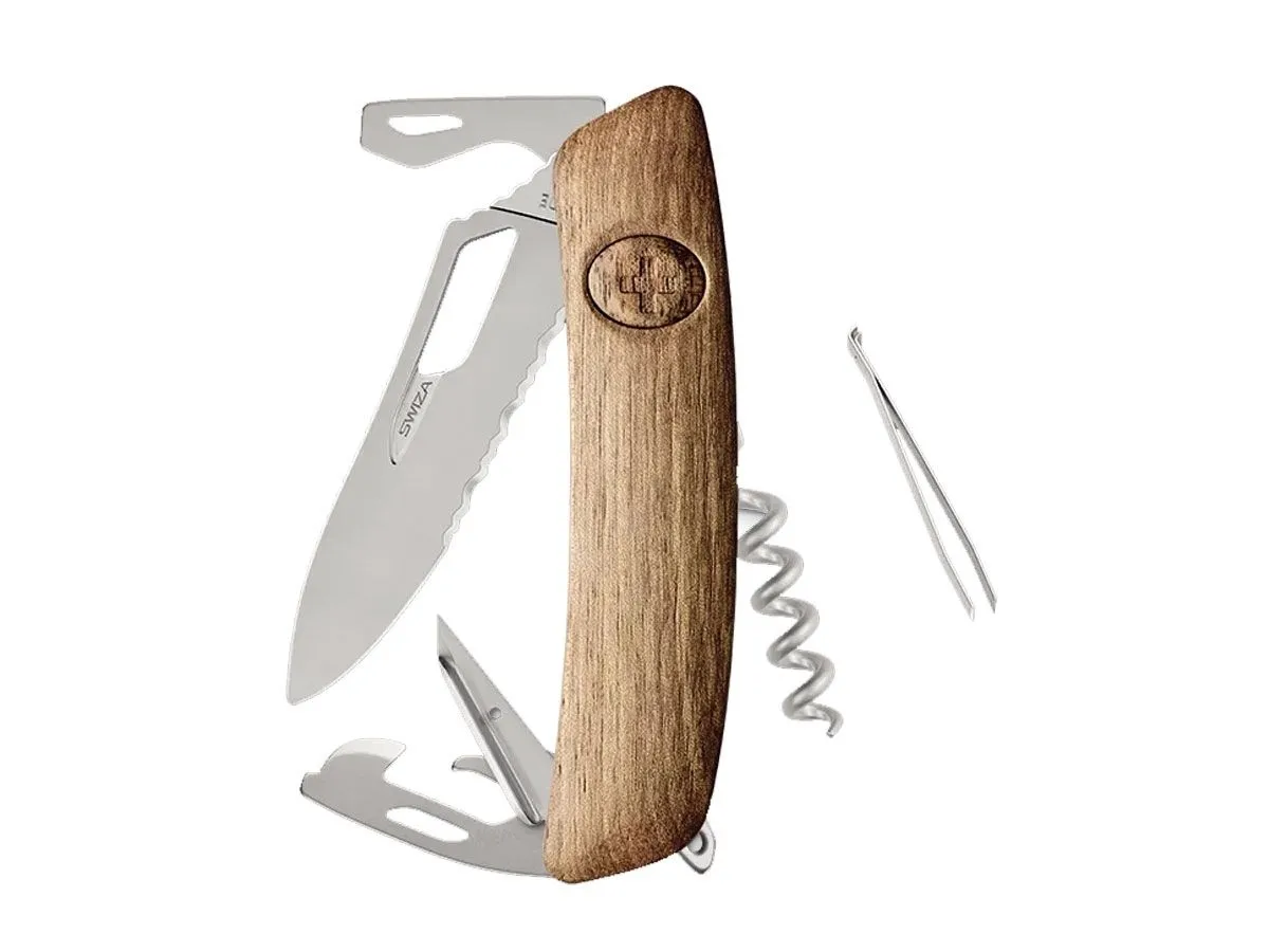 Swiza SH03TR AM WAVY EDGE Wood Walnut (KST.0036.6300)