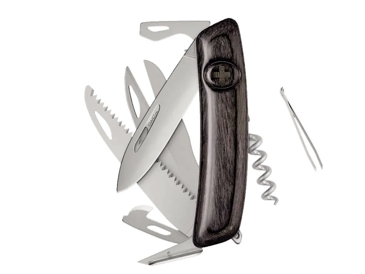 Swiza D09R AM SAW & SCISSORS Laminate Black (KNR.0136.6510)