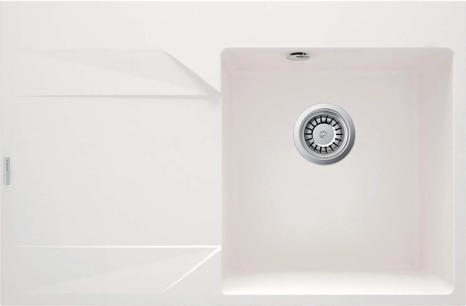 Deante Zlewozmywak granitowy 1-komorowy z ociekaczem - lewy