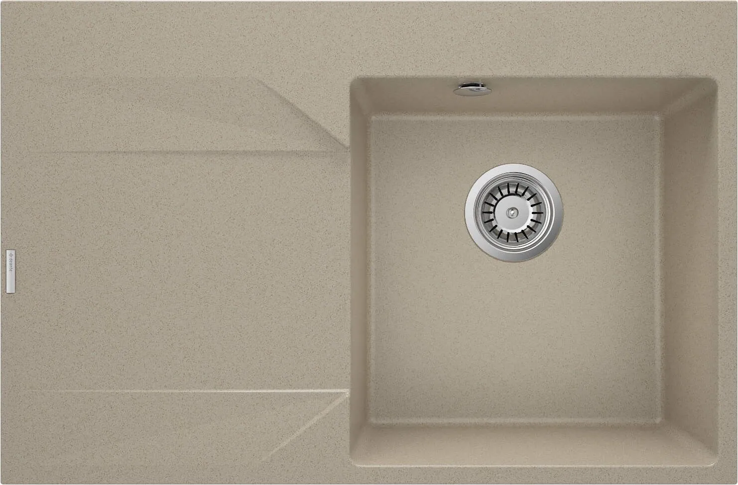 Deante Zlewozmywak granitowy 1-komorowy z ociekaczem - lewy