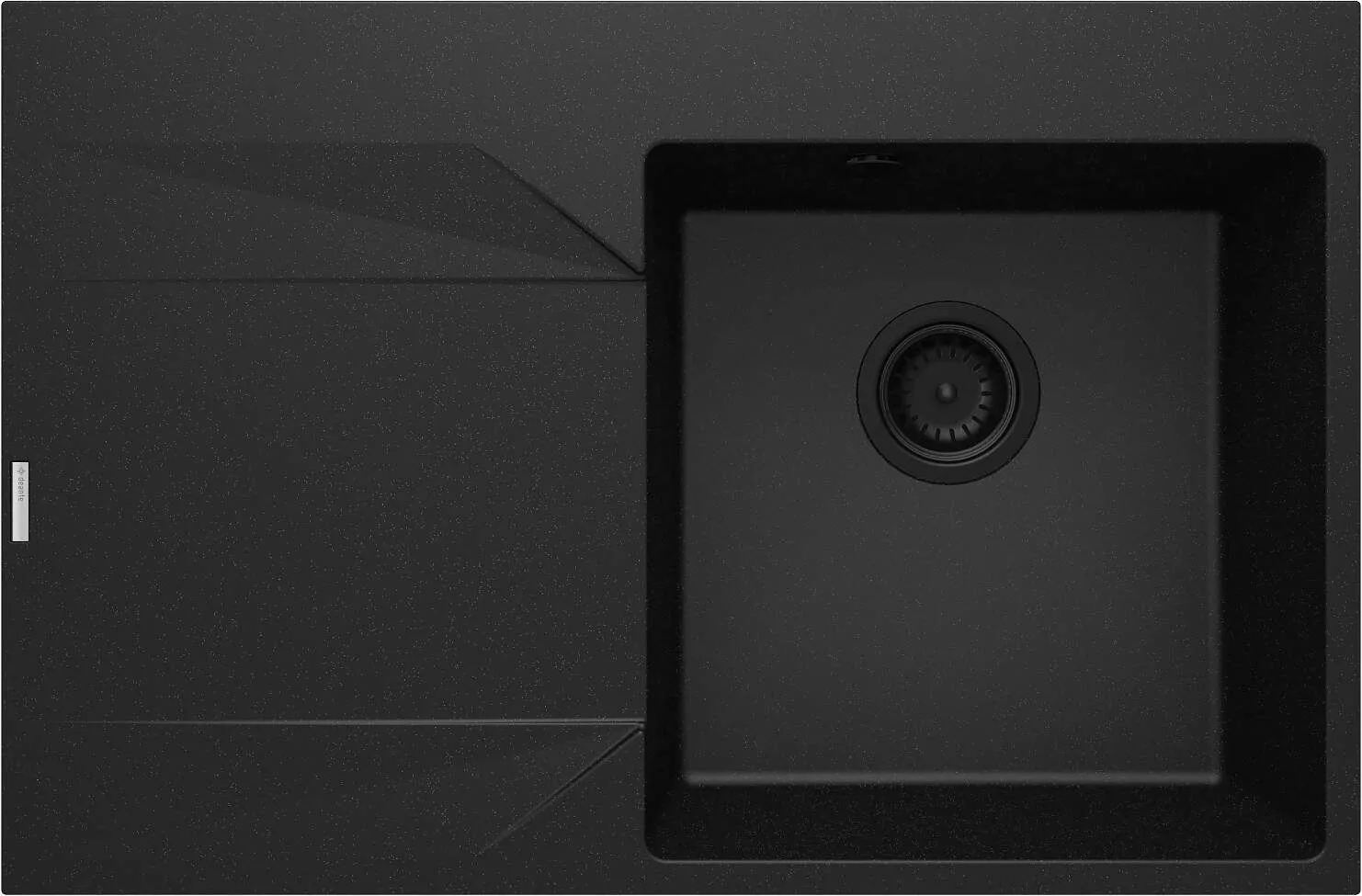 Deante Zlewozmywak granitowy 1-komorowy z ociekaczem - lewy