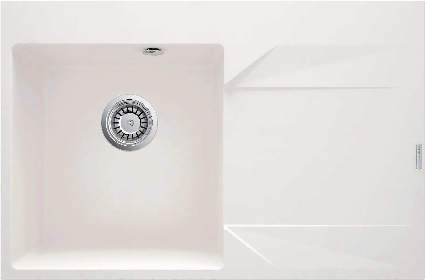 Deante Zlewozmywak granitowy 1-komorowy z ociekaczem - prawy