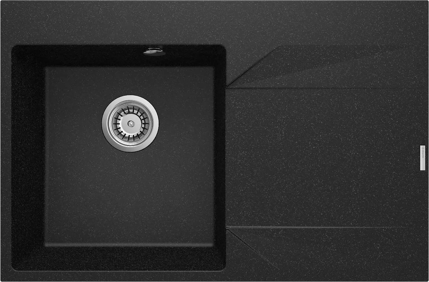 Deante Zlewozmywak granitowy 1-komorowy z ociekaczem - prawy