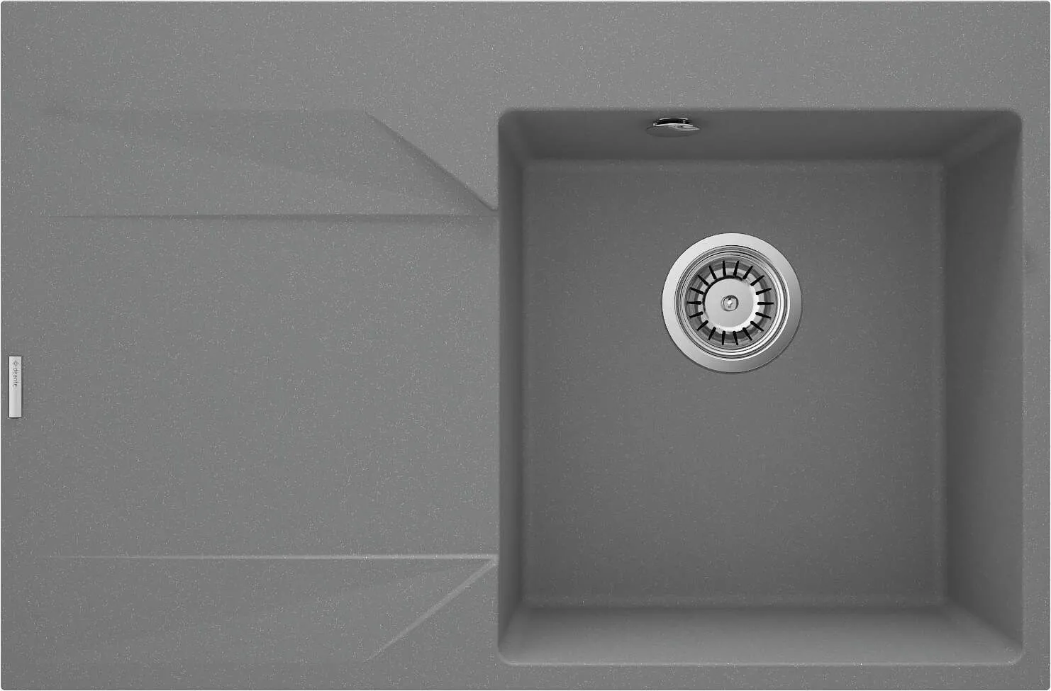 Deante Zlewozmywak granitowy 1-komorowy z ociekaczem - lewy