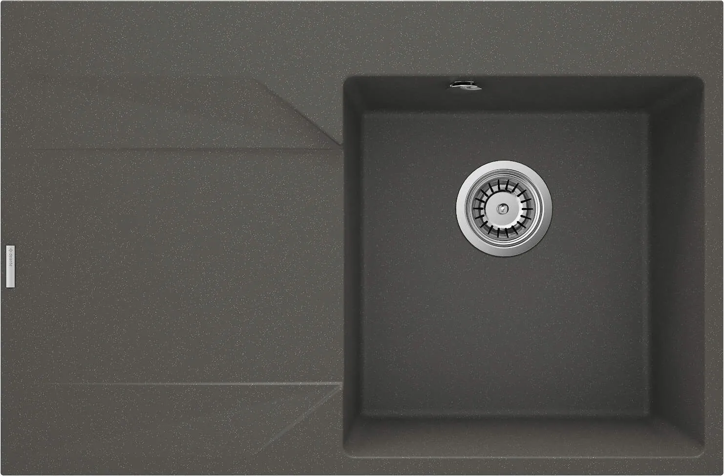 Deante Zlewozmywak granitowy 1-komorowy z ociekaczem - lewy