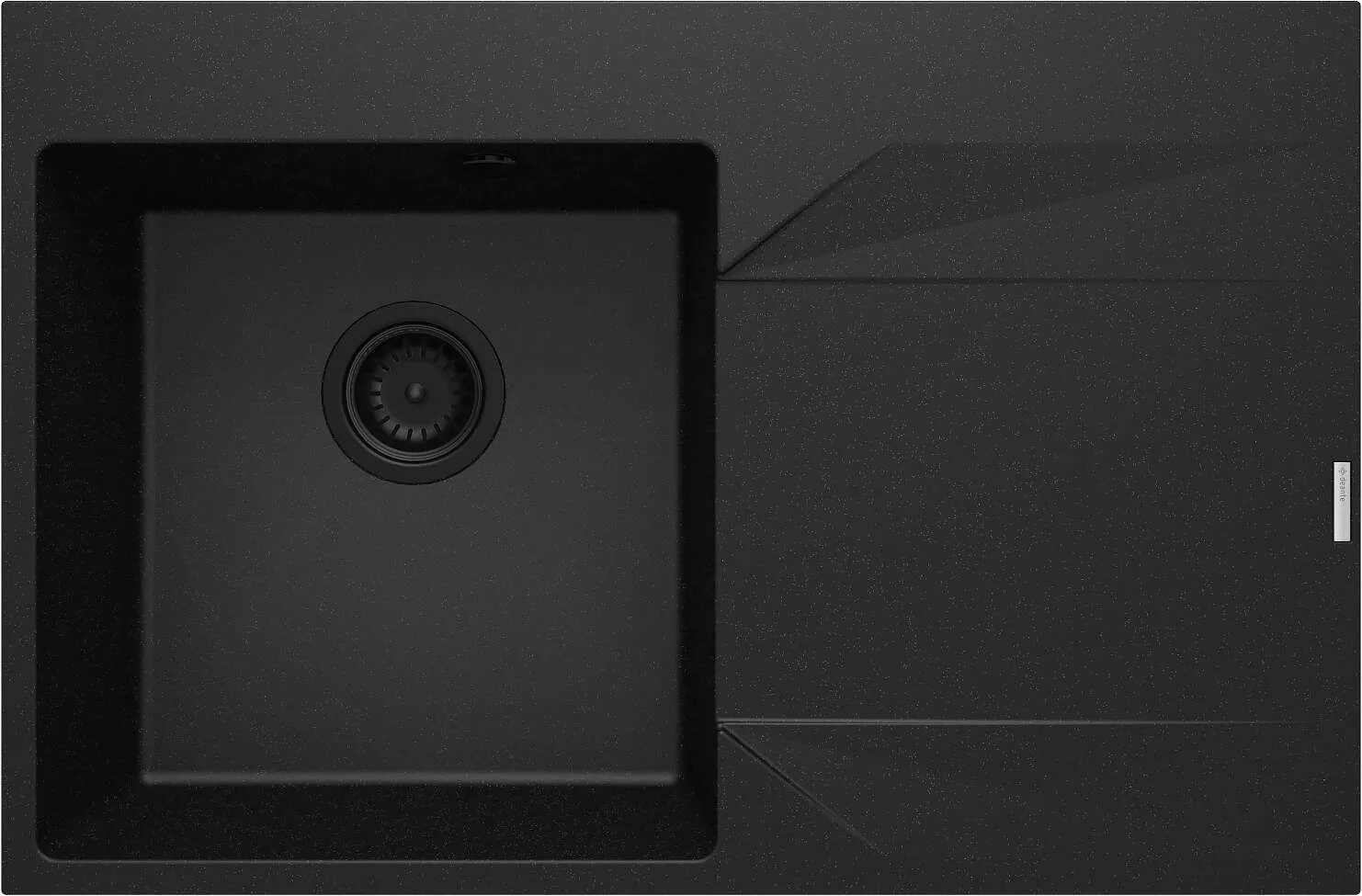 Deante Zlewozmywak granitowy 1-komorowy z ociekaczem - prawy