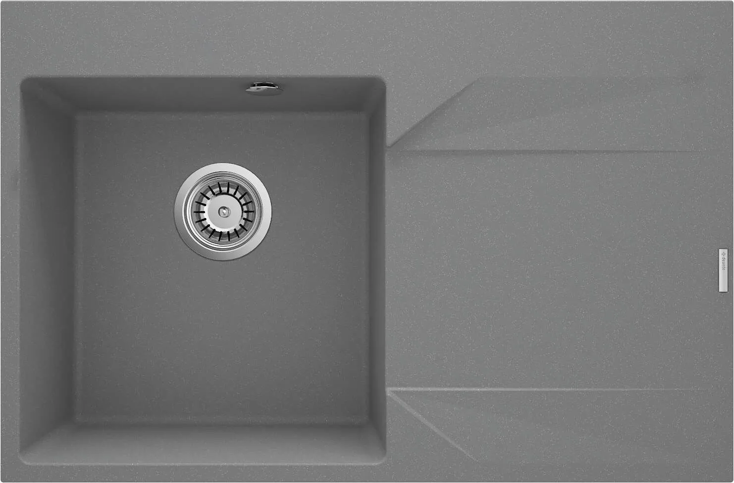 Deante Zlewozmywak granitowy 1-komorowy z ociekaczem - prawy