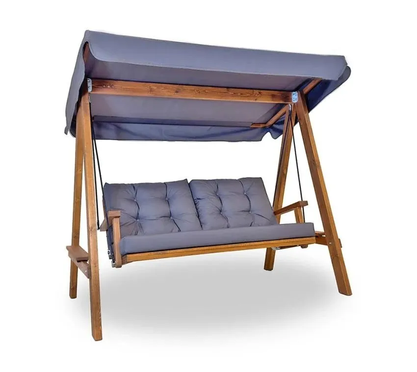 Westmann Drewniana huśtawka gankowa Pera 2000 Antracyt 203x116x180 cm