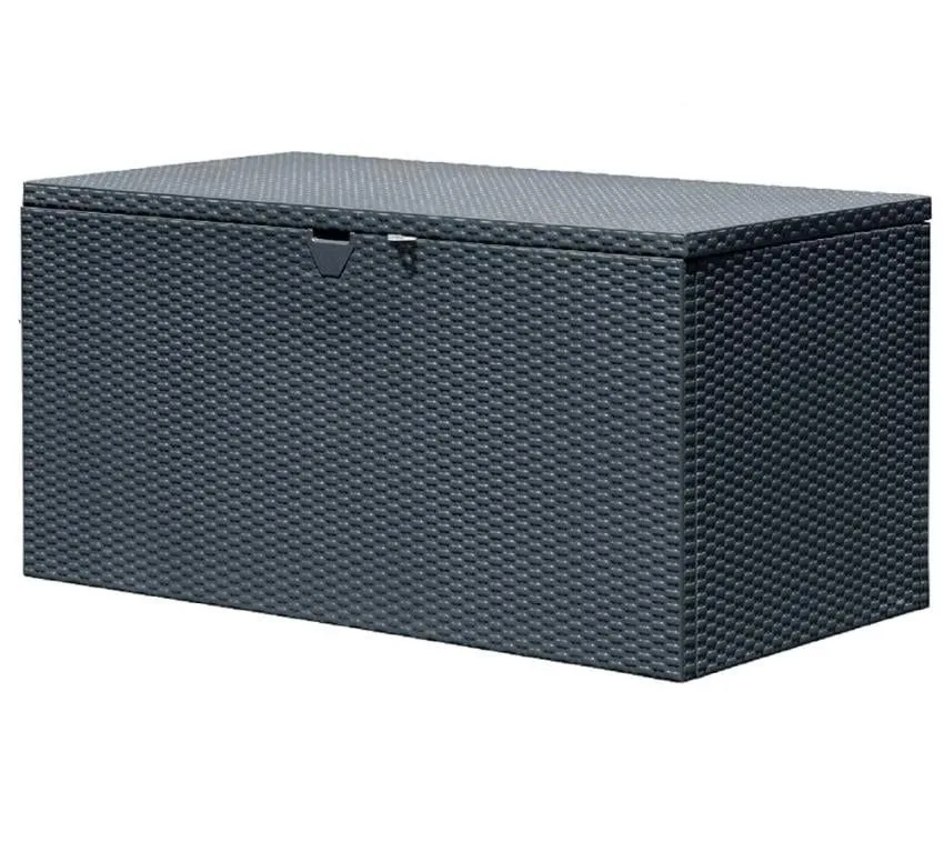 SHELTERLOGIC Stalowa skrzynia do przechowywania w kształcie poduszki | Antracyt | 132x70x67 cm