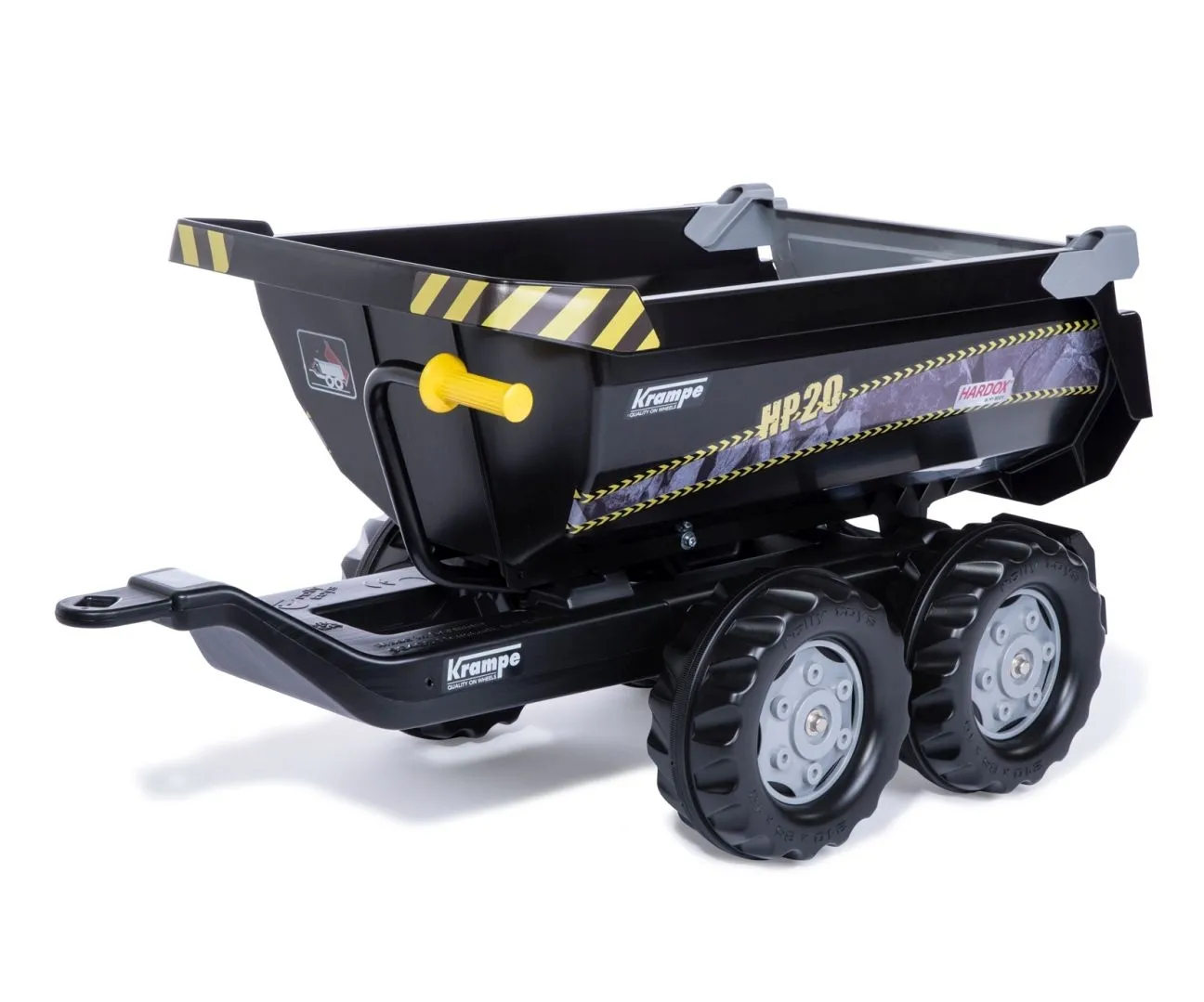 Rolly Toys 123230 Przyczepa Rolly-Halfpipe Półwywrotka Krampe, 2-osie