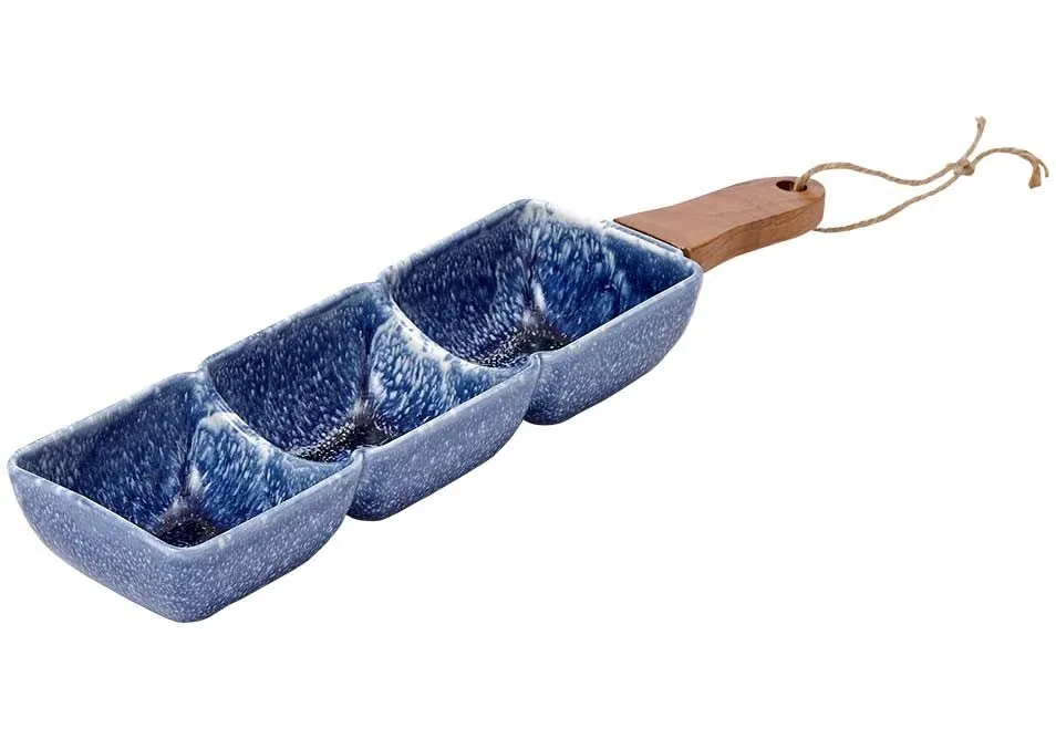 Ladelle Graze Square Serve Stick Blue 3-częściowy L61781