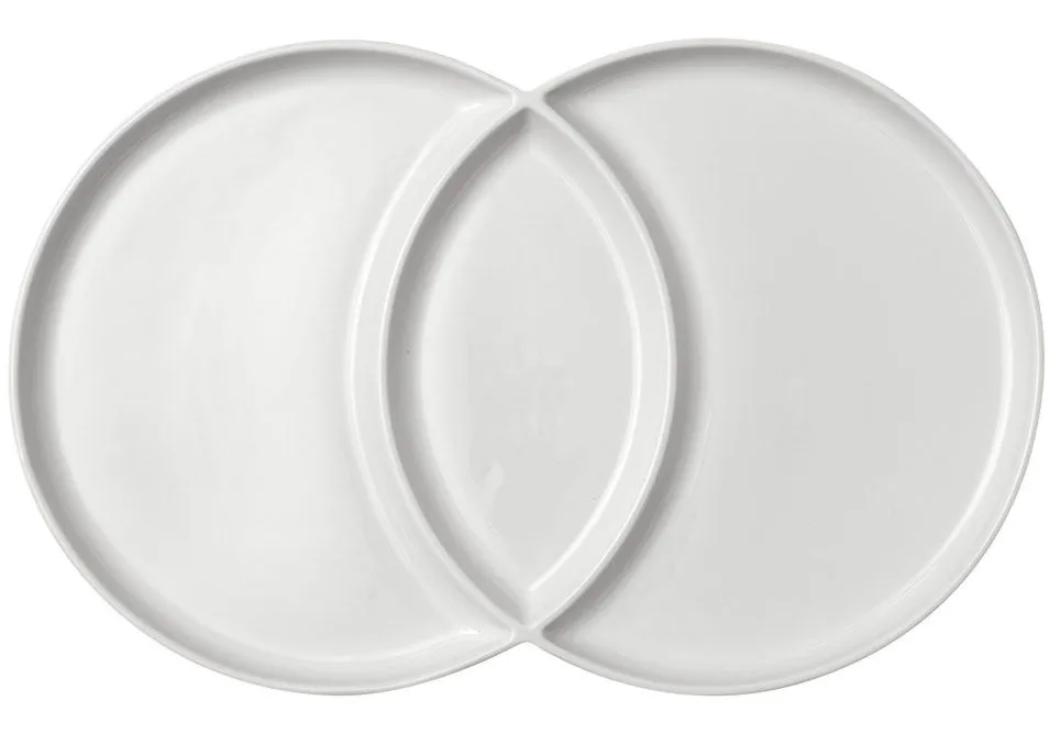 Ladelle Loop Serving Platter talerz biały 2-częściowy L61379
