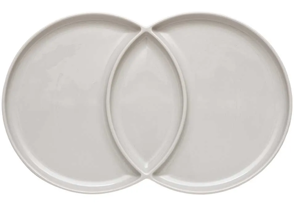 Ladelle Loop Serving Platter talerz szary 2-częściowy L61391