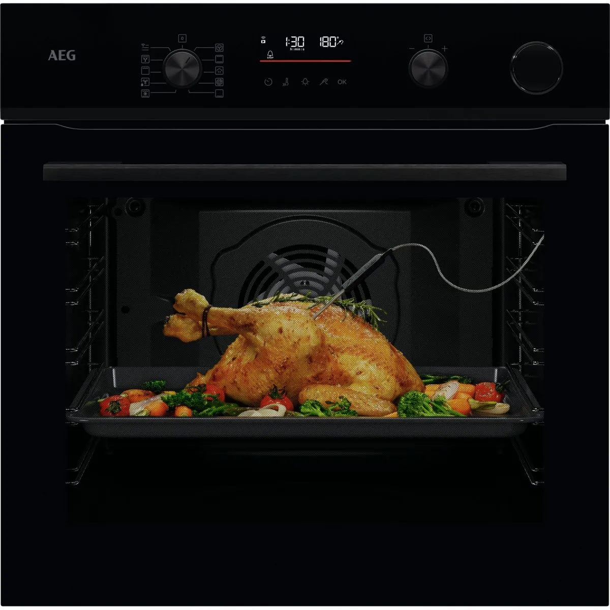 AEG NBR6P531SB Piekarnik 6000 SenseCook® z funkcją SteamCrisp®